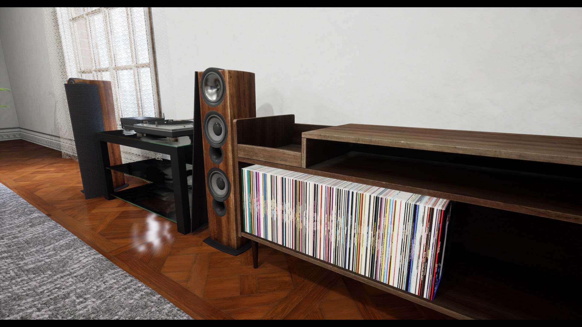 Modular Modern Apartment and Props Low-poly 3D model_5