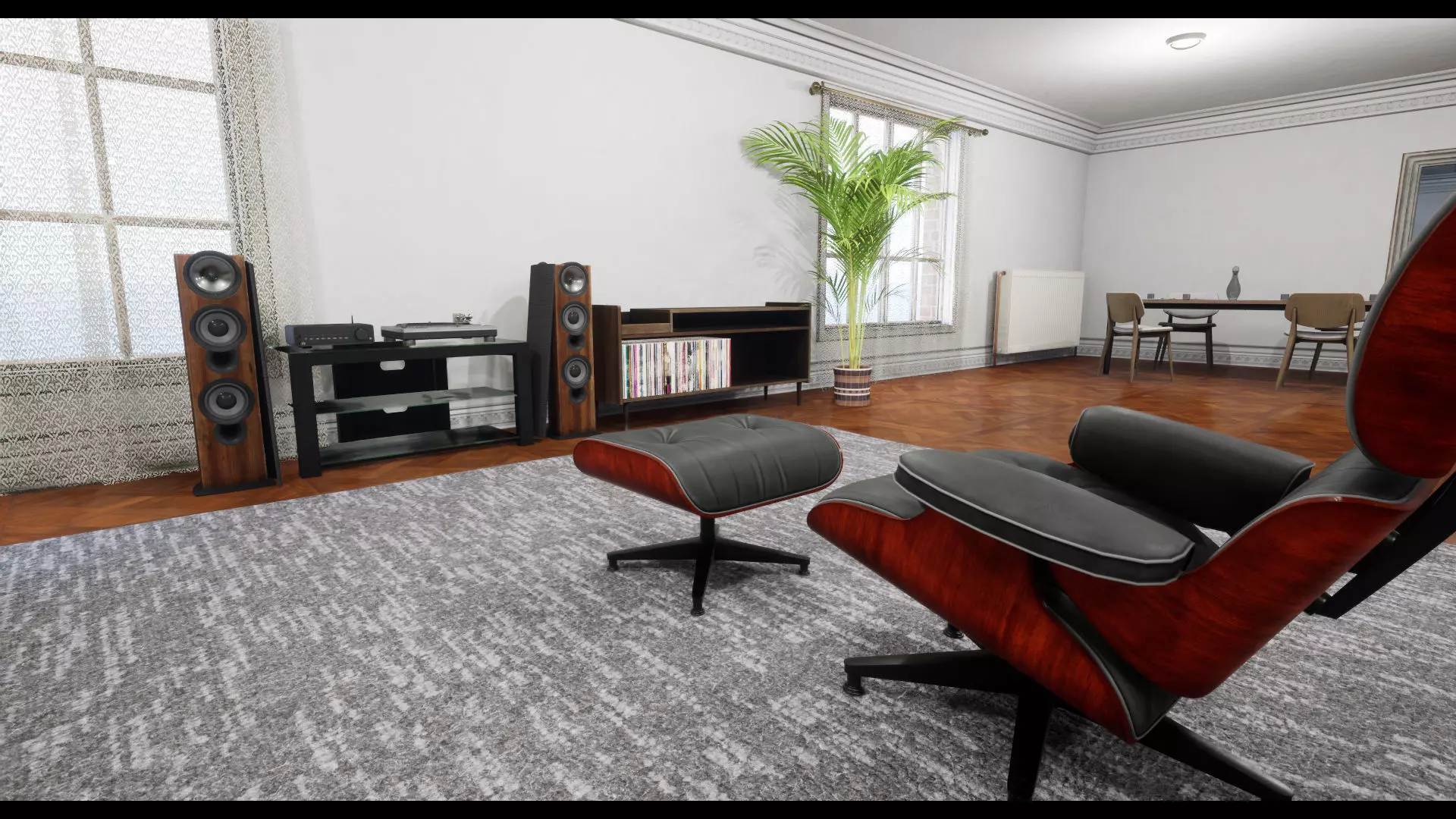 Modular Modern Apartment and Props Low-poly 3D model_0