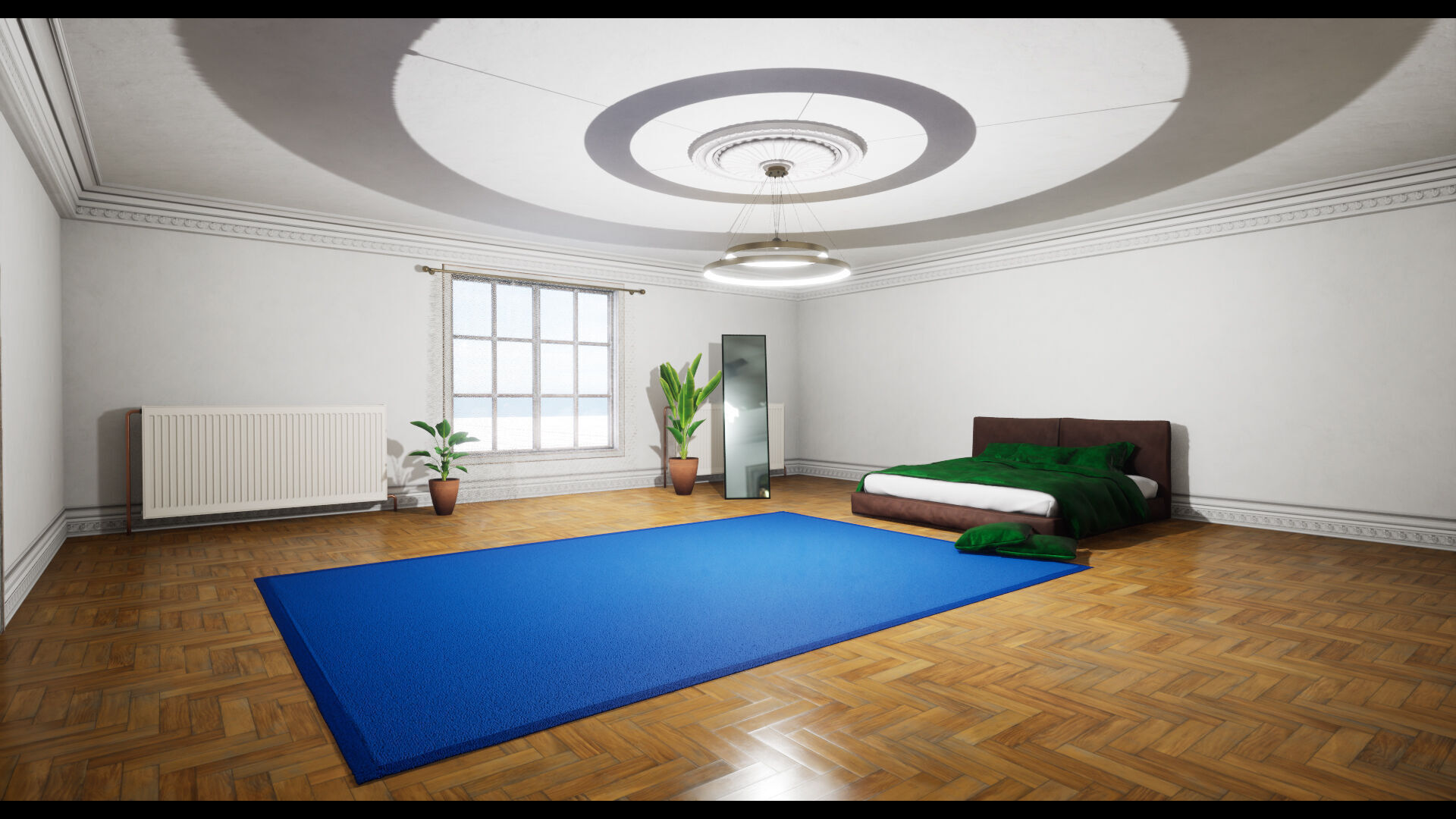 Modular Modern Apartment and Props Low-poly 3D model_14