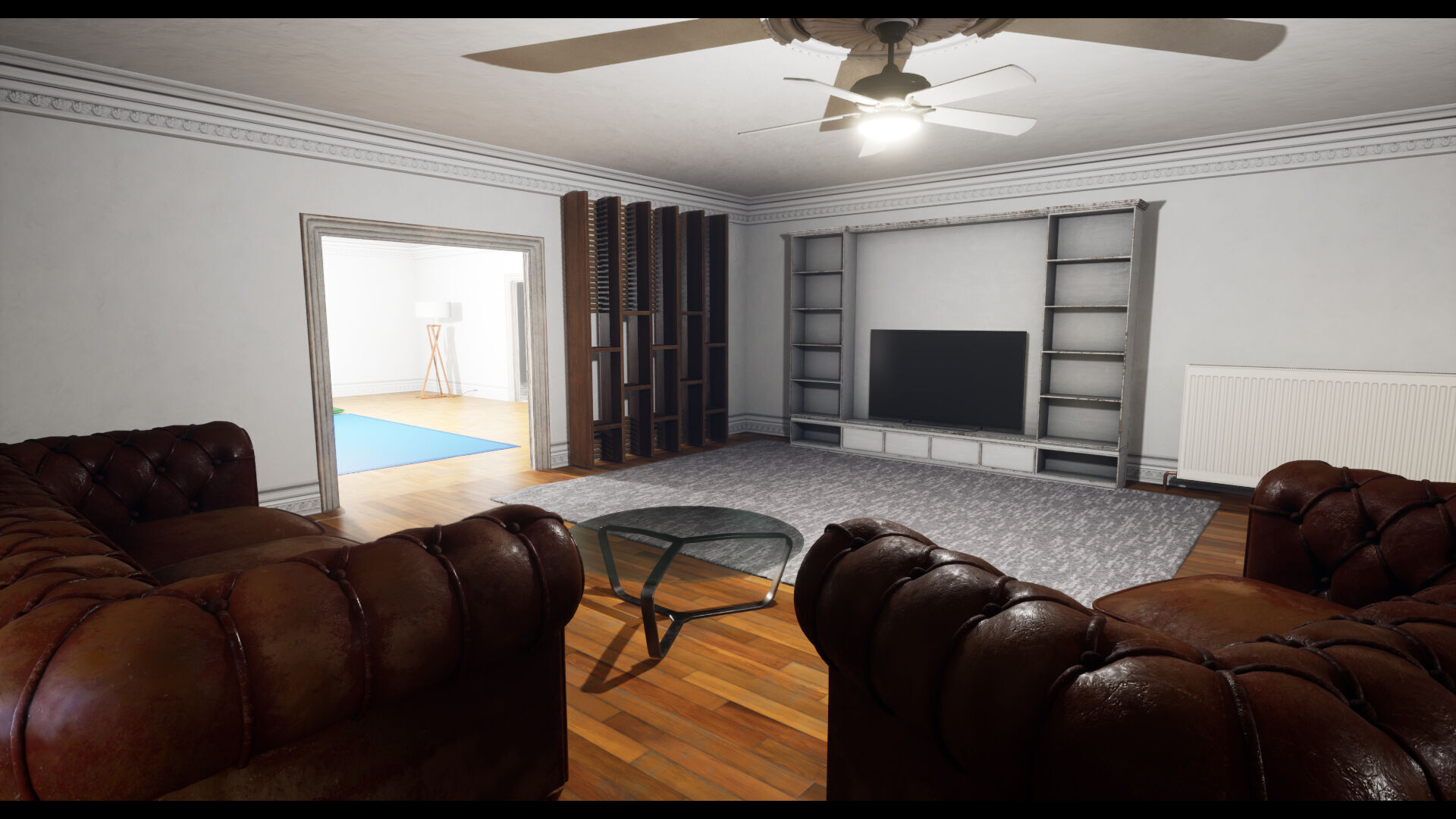 Modular Modern Apartment and Props Low-poly 3D model_12