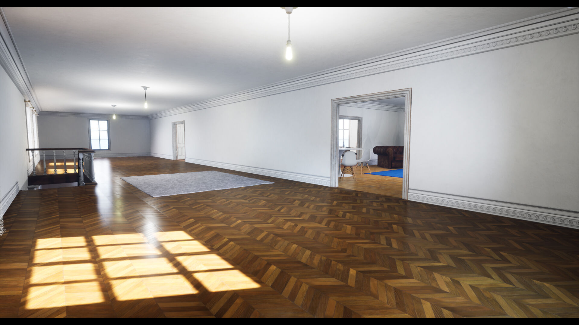 Modular Modern Apartment and Props Low-poly 3D model_6