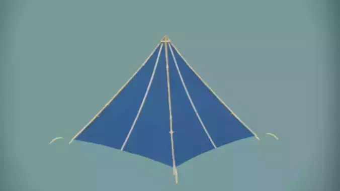 triangular camping tent