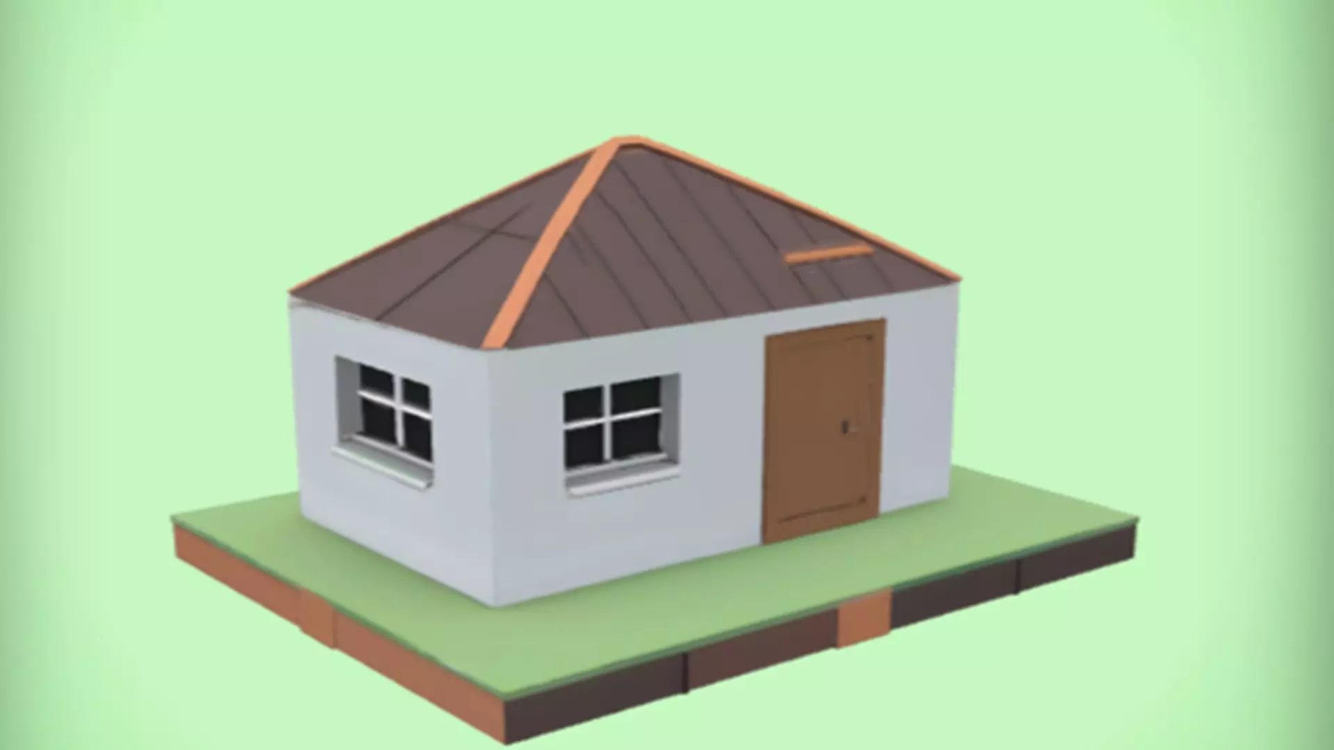 small model house 3D model_0