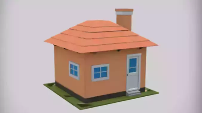 Small cartoon house