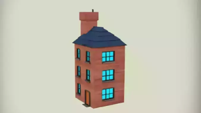 Three story brick building