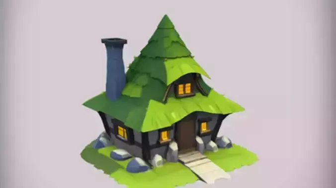 whimsical fantasy cottage