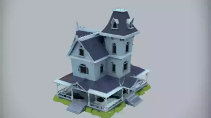 Victorian style haunted house