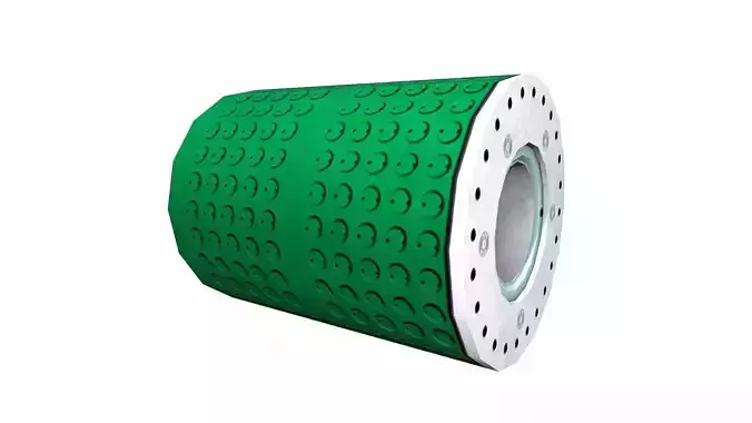 Tablet Roller Low-poly 3D model