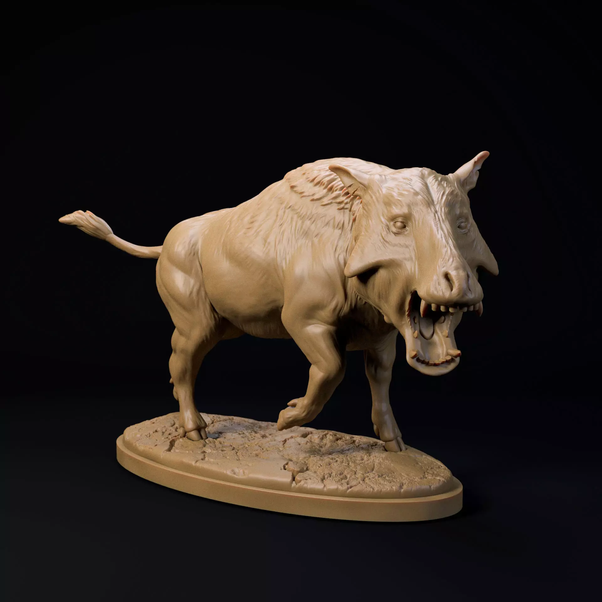 Archaeotherium 1-35 pre-supported prehistoric animal 3D print model