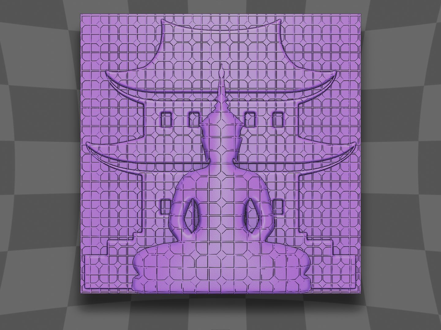The buddha deco art 3D print model_2