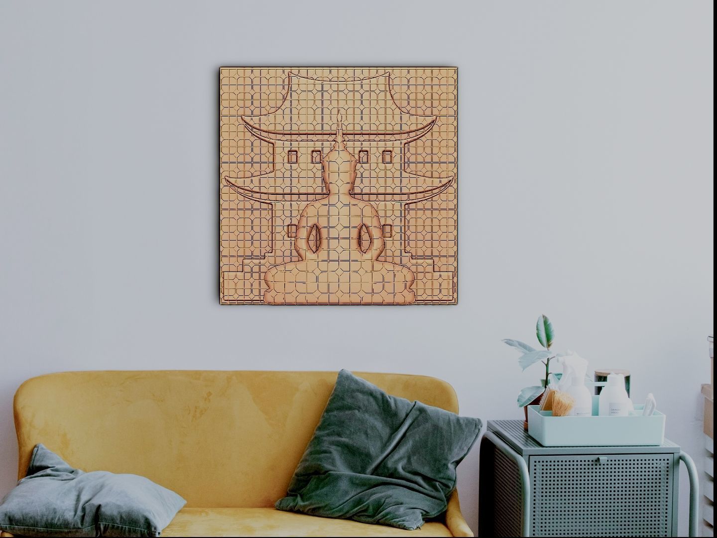 The buddha deco art 3D print model_3