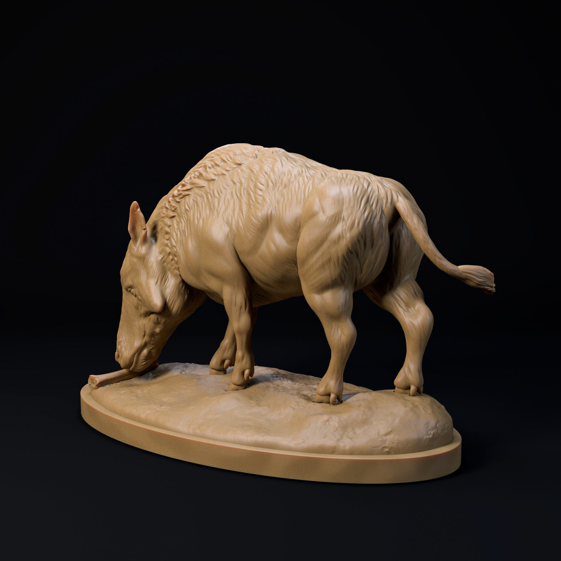 Archaeotherium 1-35 pre-supported prehistoric animal 3D print model_2
