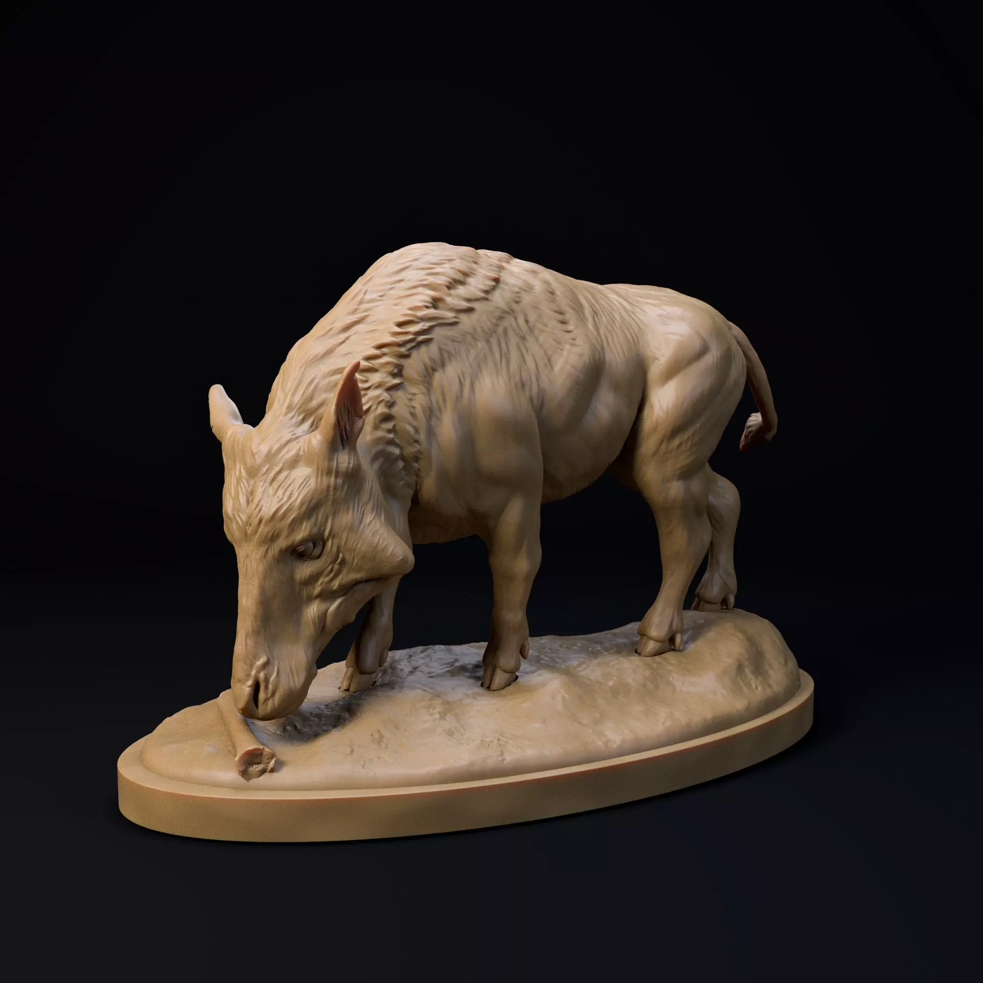 Archaeotherium 1-35 pre-supported prehistoric animal 3D print model_0