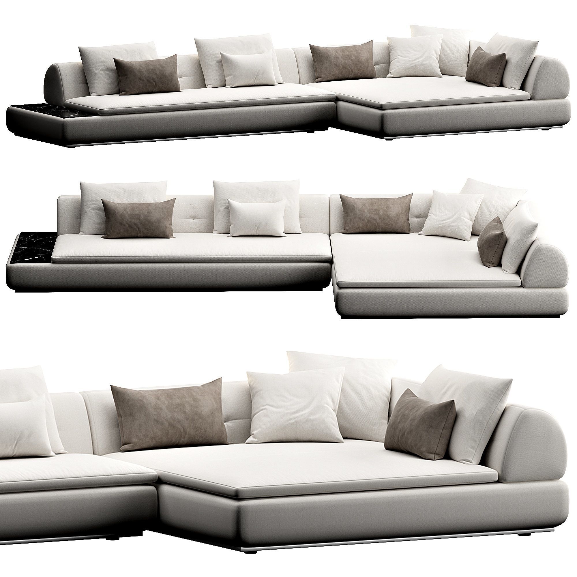 Supermoon Sofaset 3D model_1
