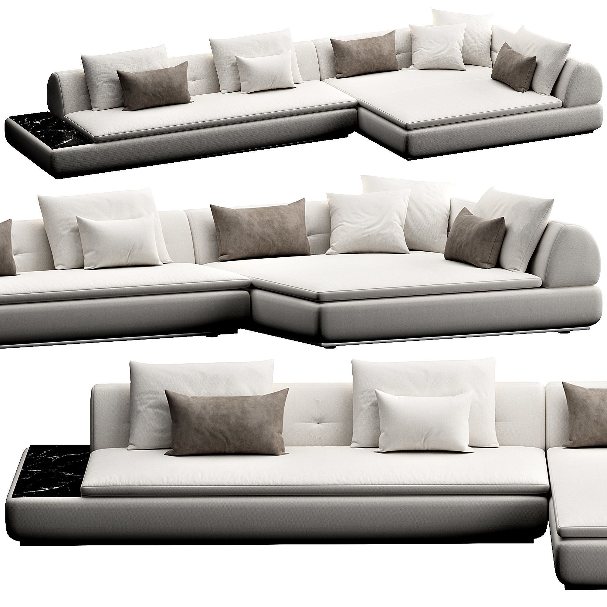 Supermoon Sofaset 3D model_5