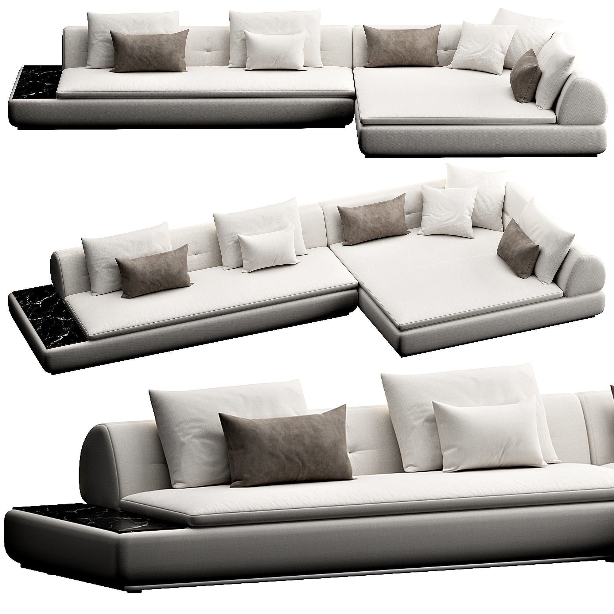 Supermoon Sofaset 3D model_3