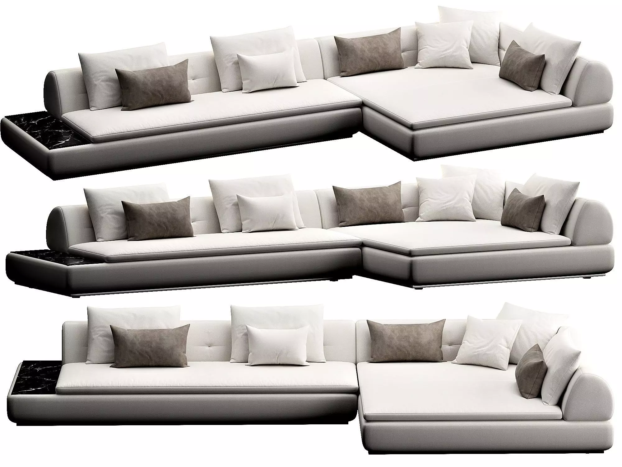 Supermoon Sofaset 3D model_0