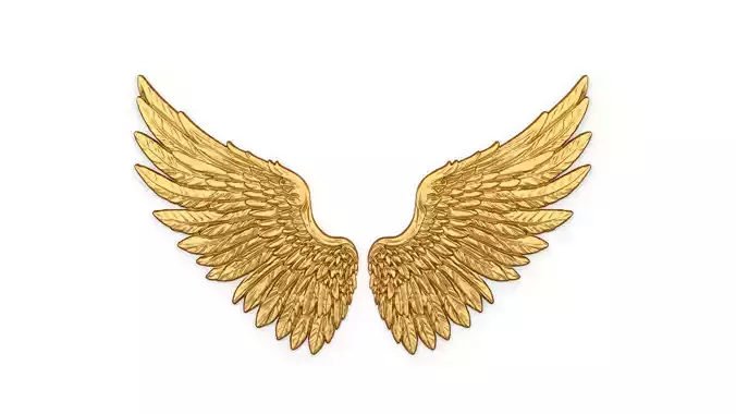 Wings Printable carved decor 21