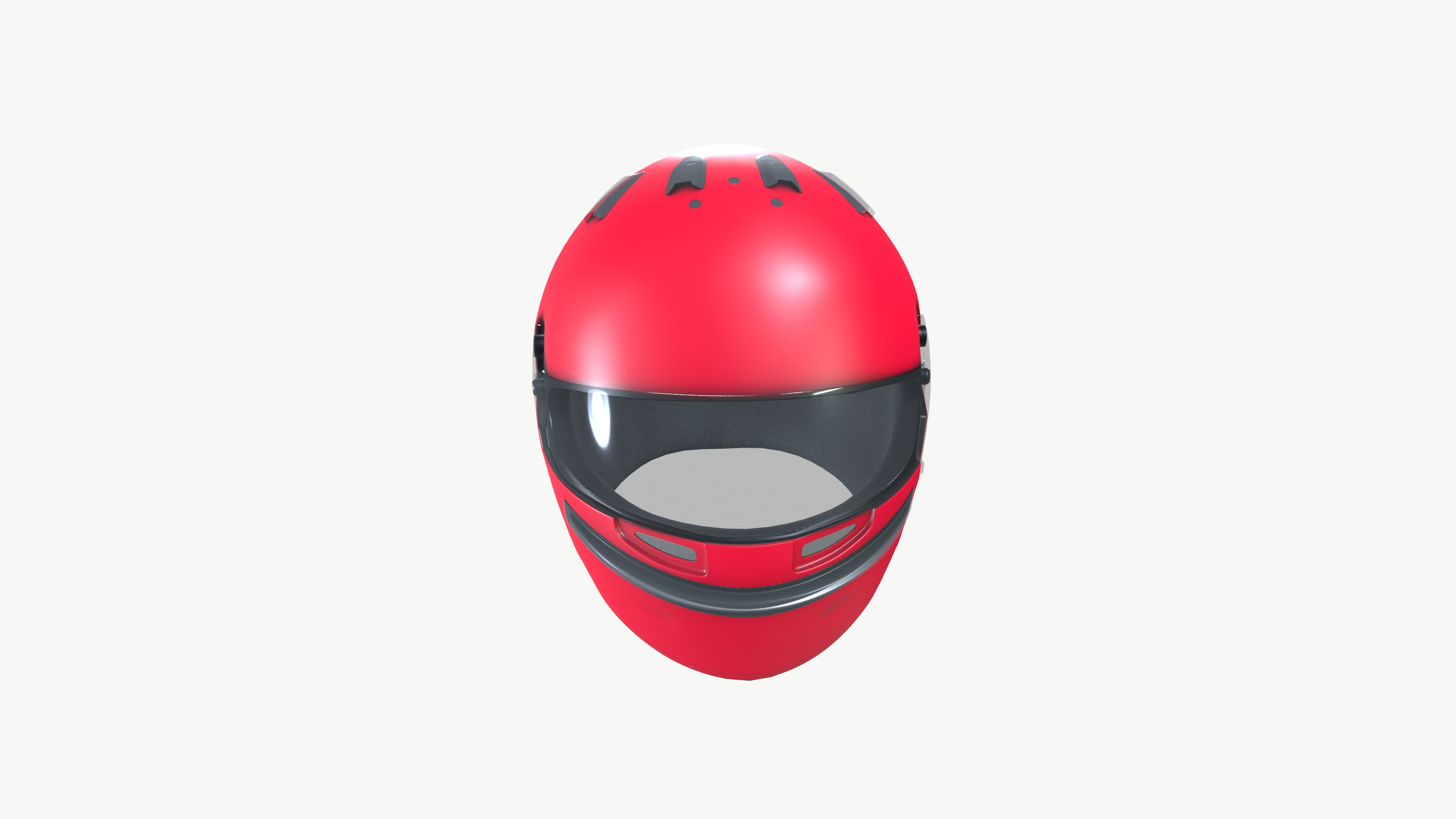 Helmet Low-poly 3D model_2