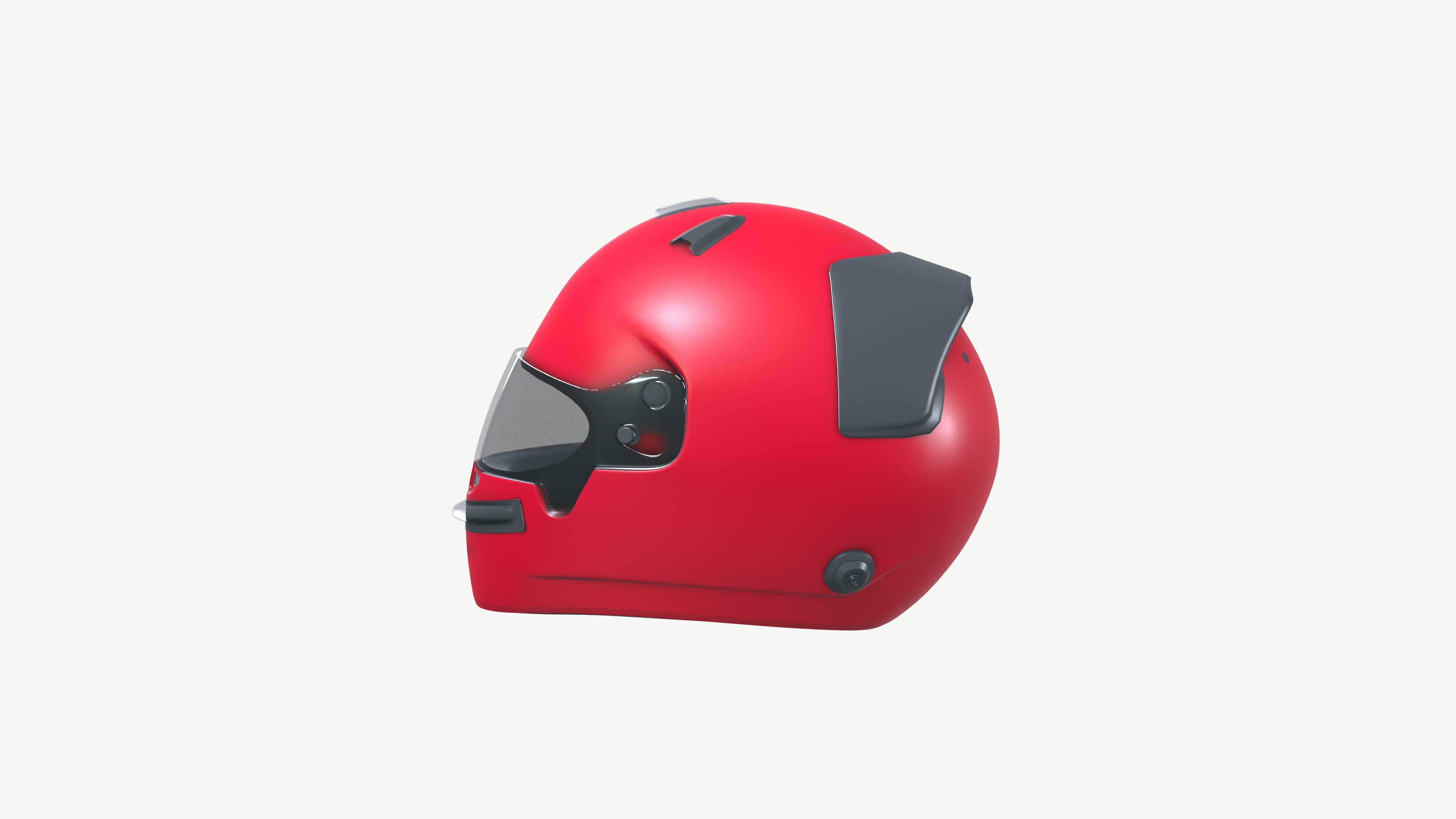 Helmet Low-poly 3D model_7