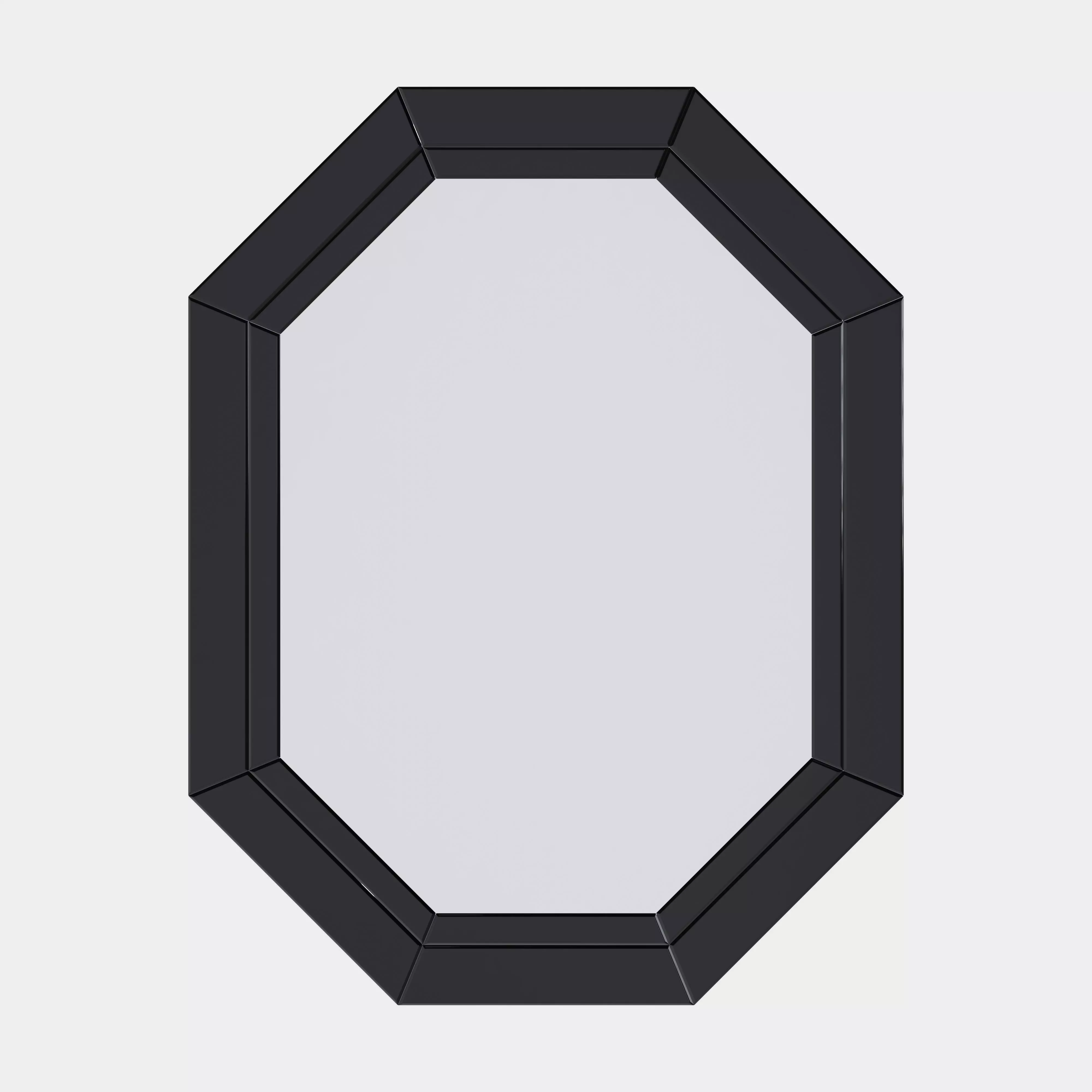 Black Gold Navado Mirror Art 3D model_0