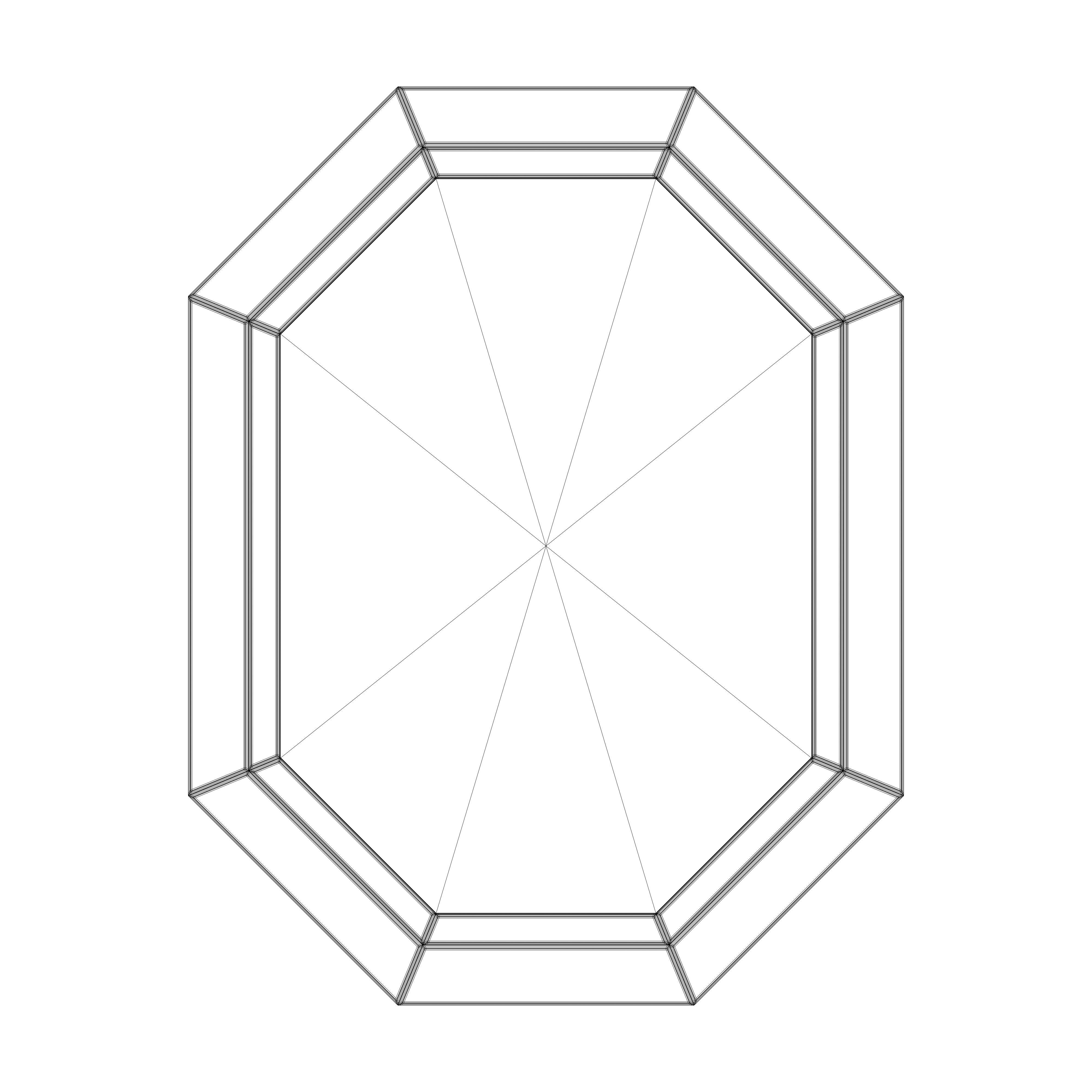 Black Gold Navado Mirror Art 3D model_7