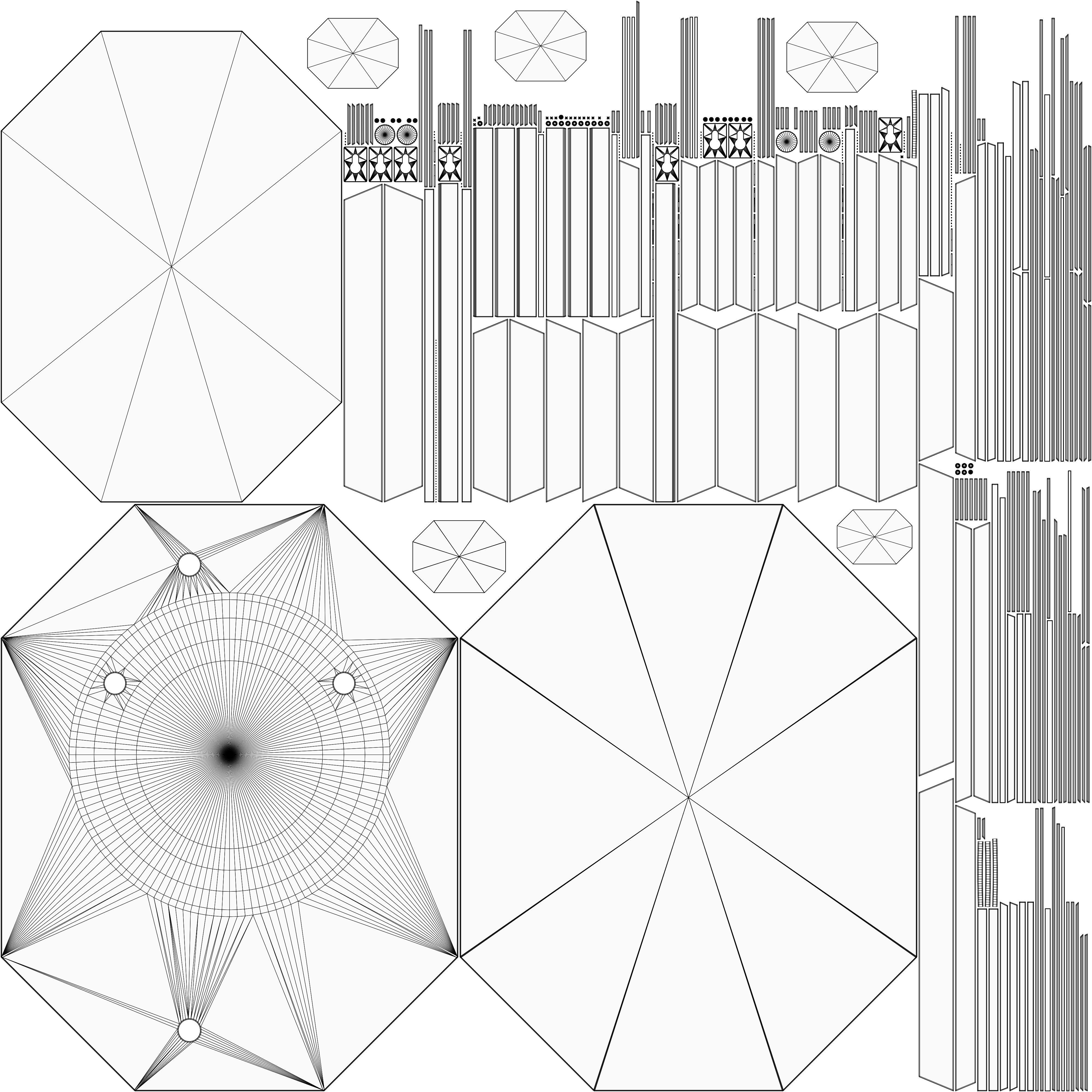 Black Gold Navado Mirror Art 3D model_6