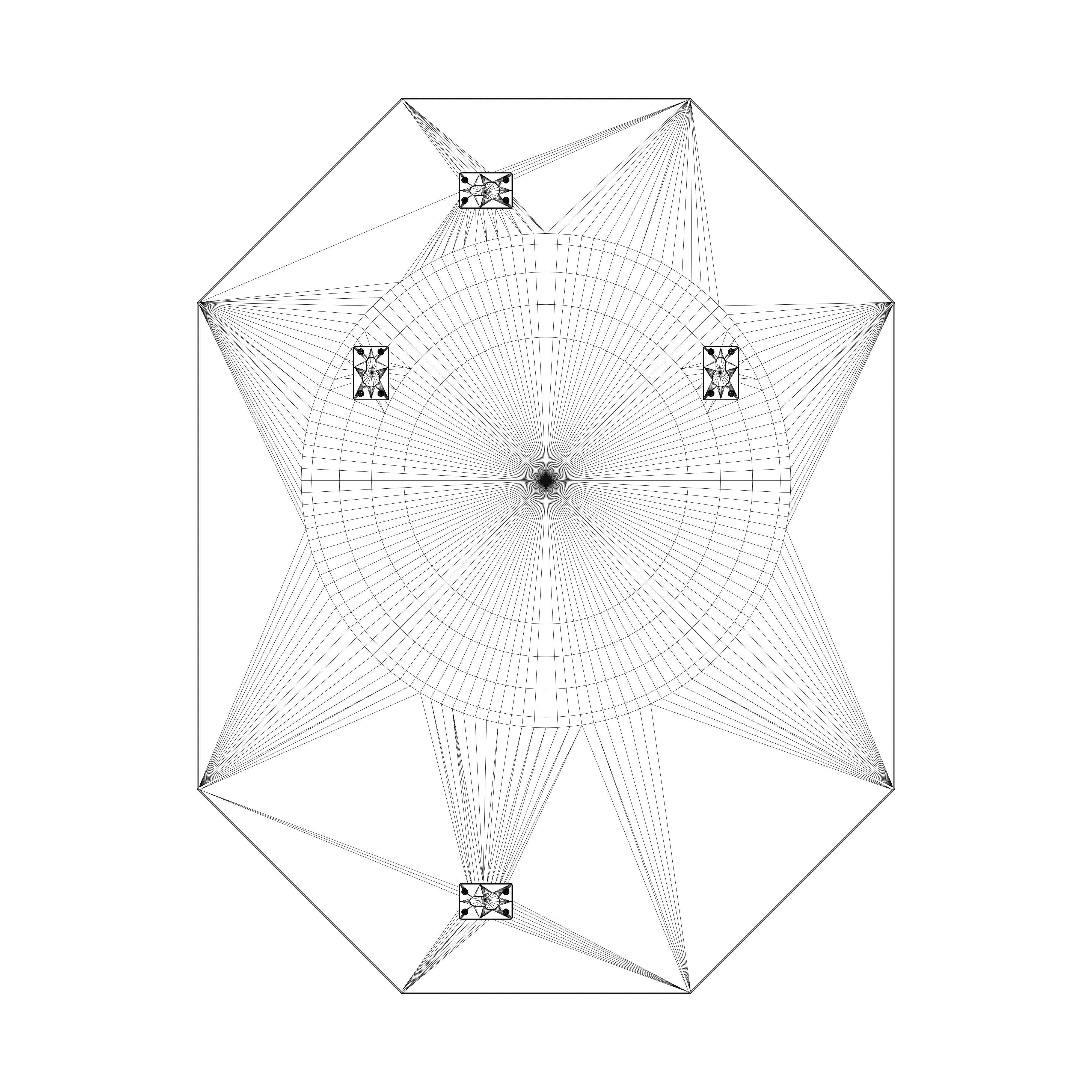 Black Gold Navado Mirror Art 3D model_8