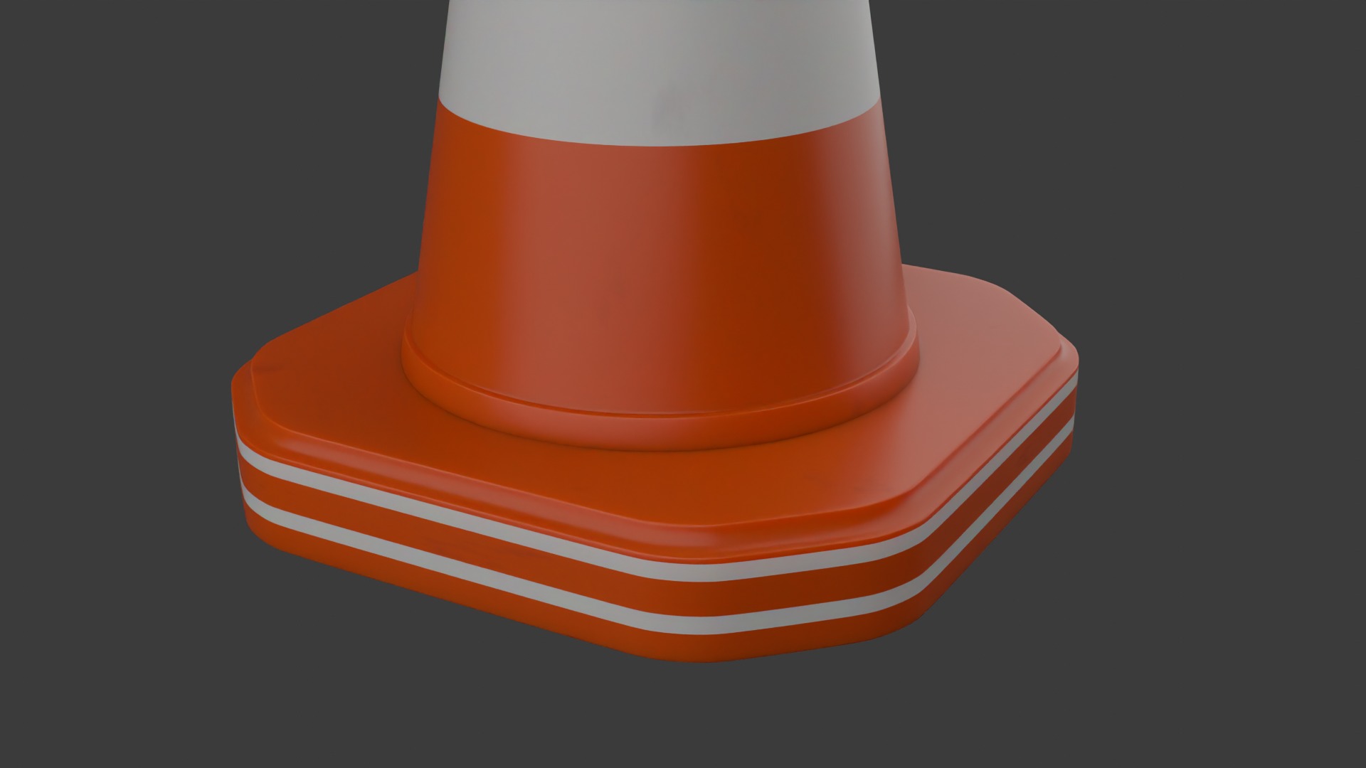 Traffic cone Free low-poly 3D model_1