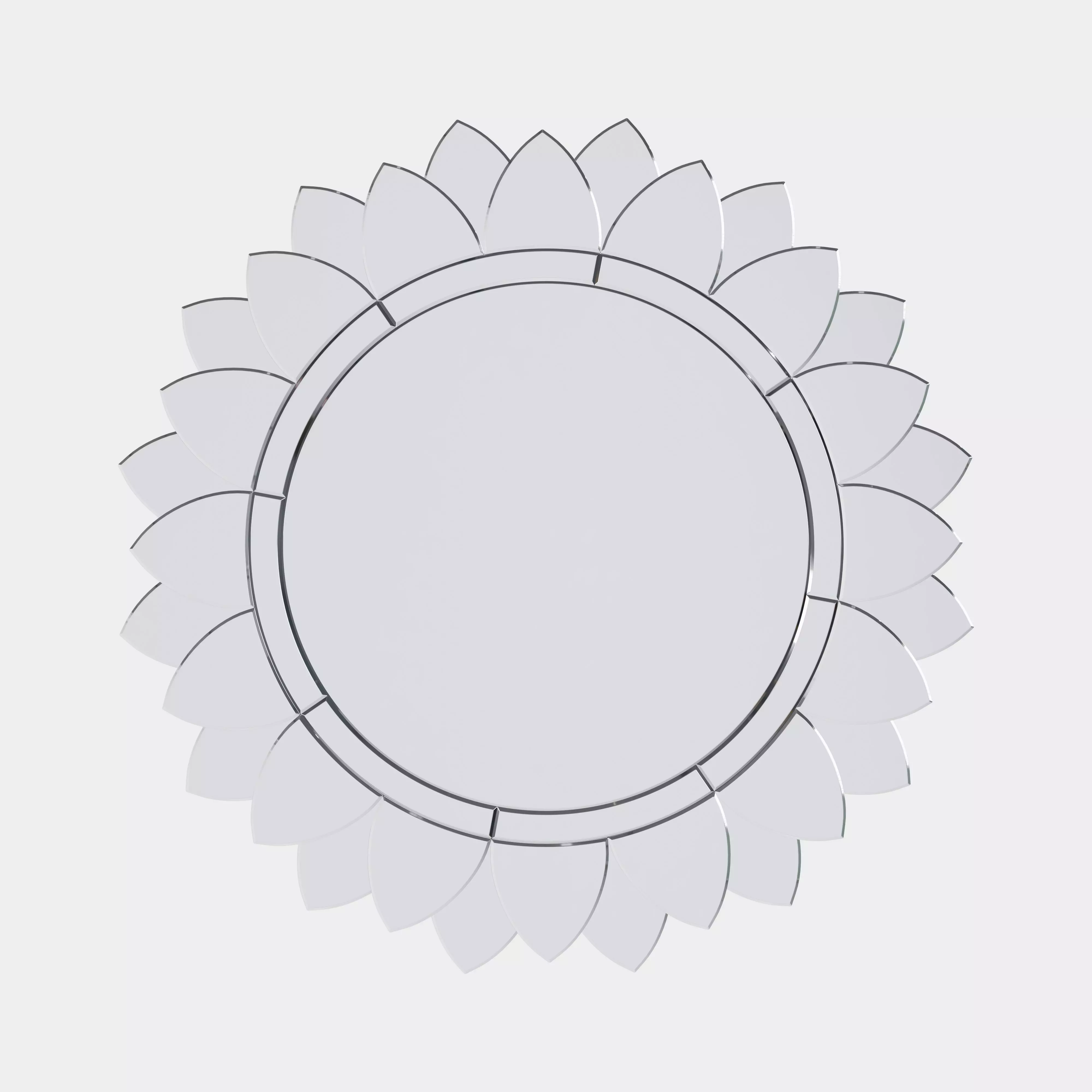 Sunflower Navado Mirror Art 3D model_0