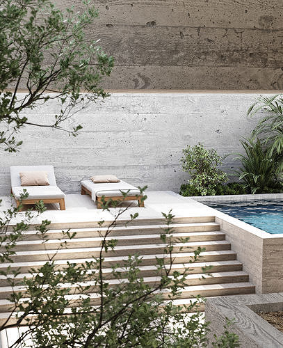 courtyard 3D model 3