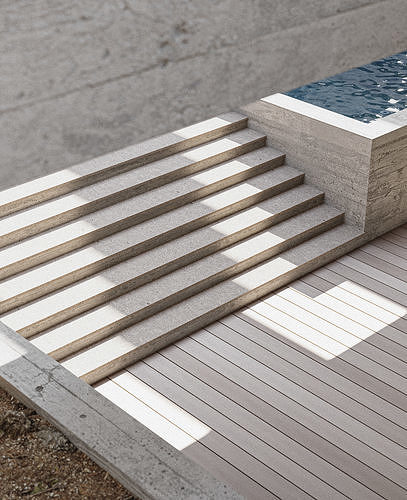 courtyard 3D model 5