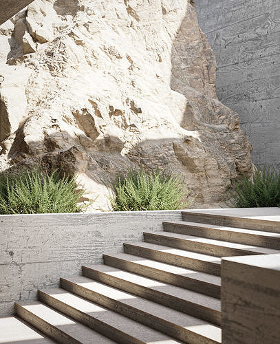 courtyard 3D model 6