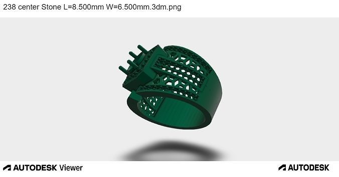 BAND PAVE STATEMENT RING 3D print model