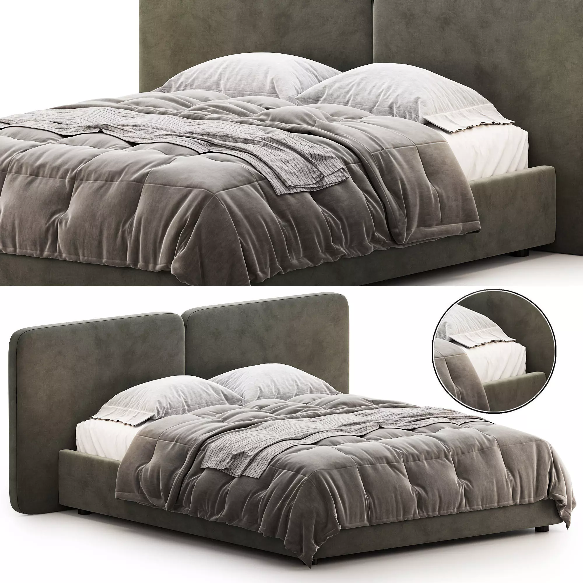 Tadao Bed 3D model_0