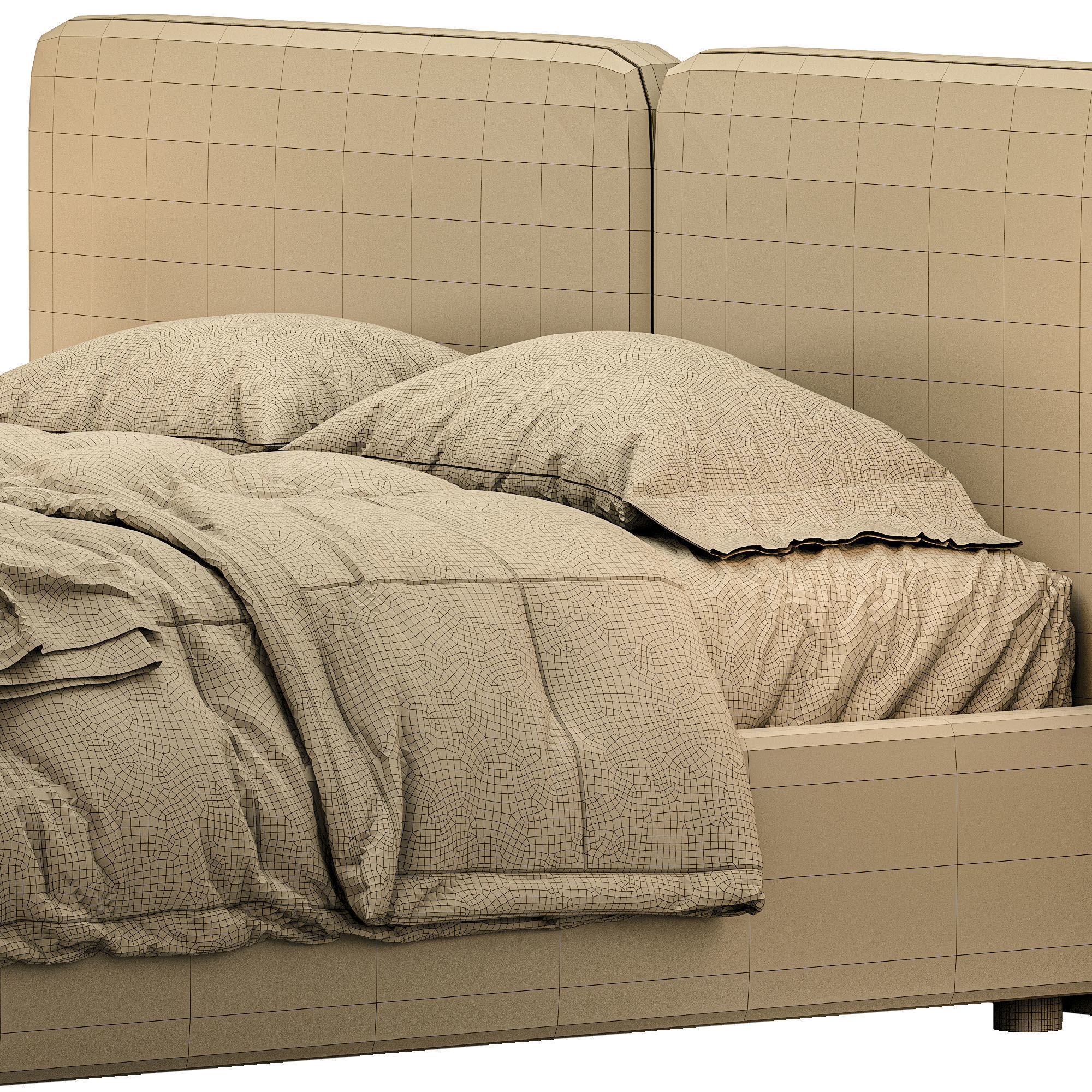 Tadao Bed 3D model_3