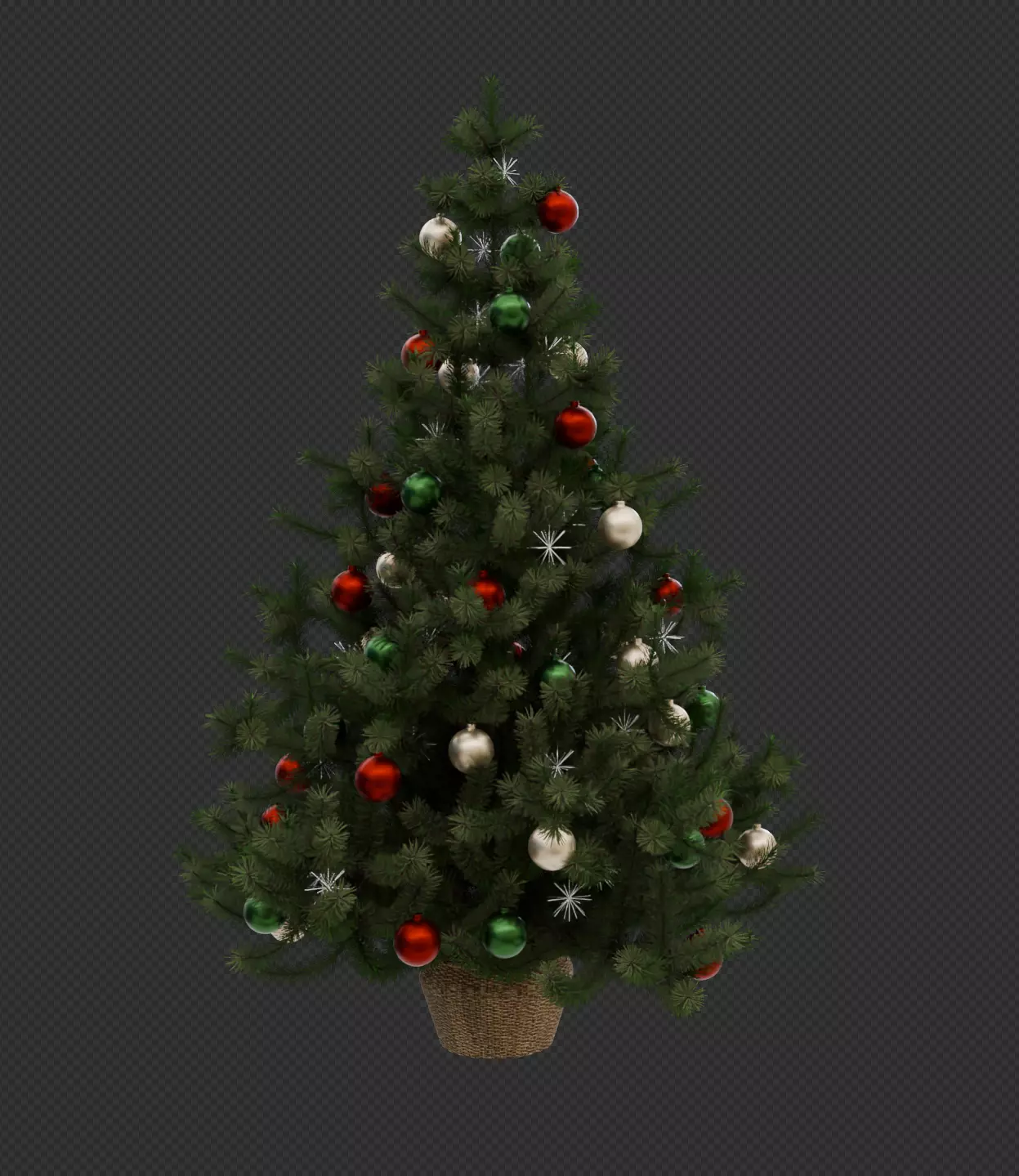 christmas tree Free 3D model_0