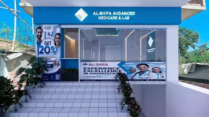 Diagnostic Lab - Modern SketchUp 3D Model