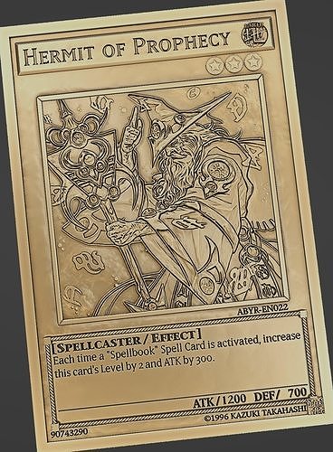 Hermit of Prophecy - yu-gi-oh Free 3D print model