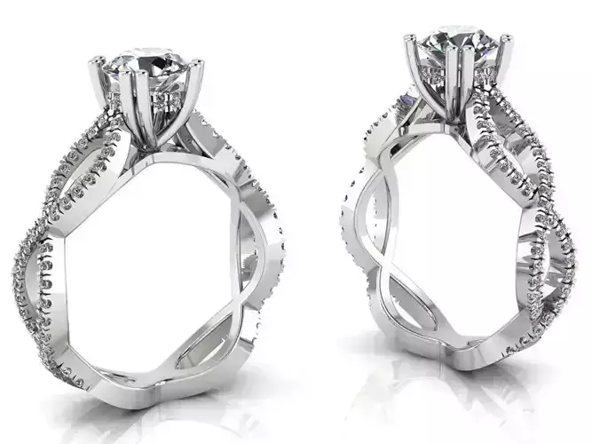 Gold ring Jewelry 3D print model