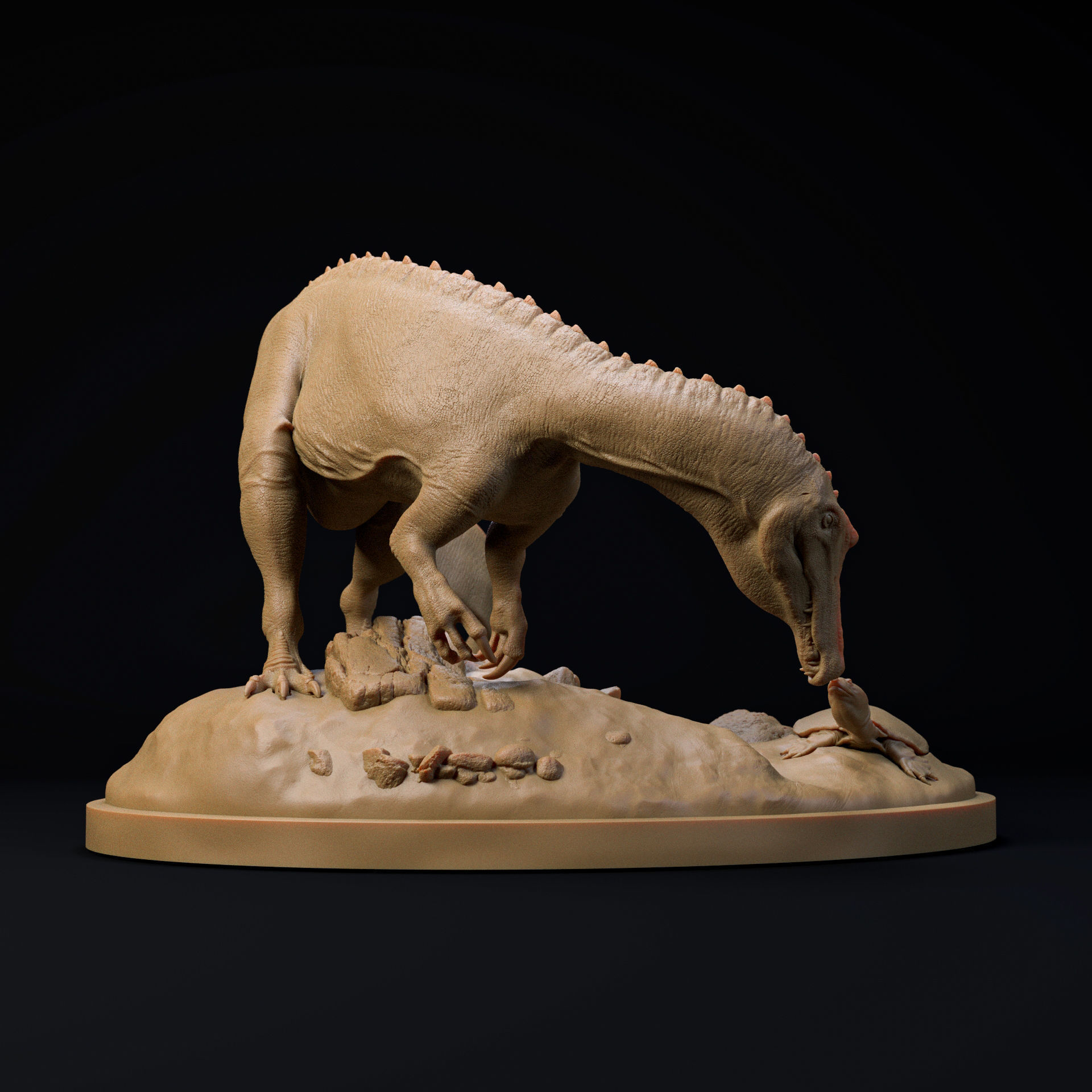 Irritator curious encounter 1-35 pre-supported dinosaur 3D print model_1