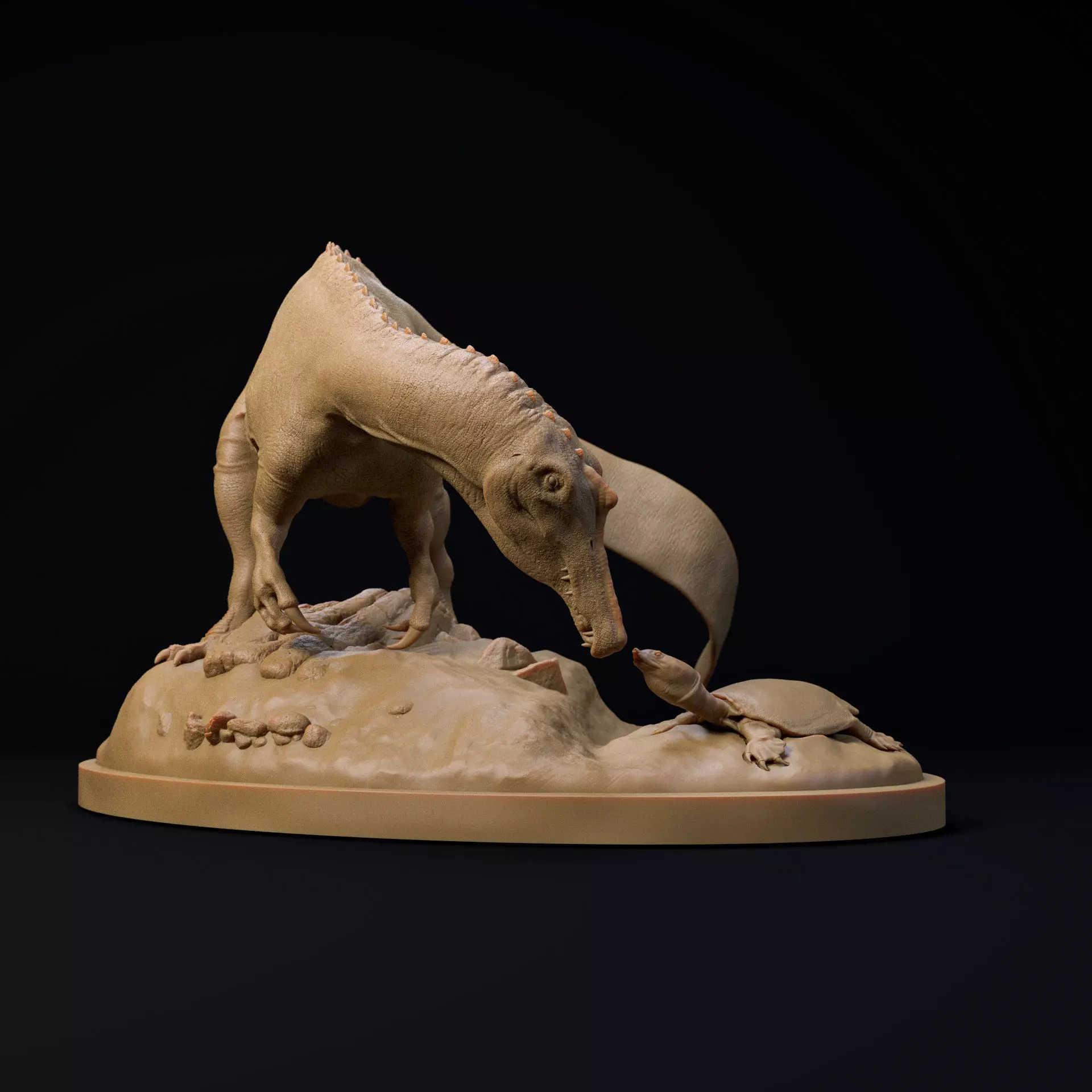 Irritator curious encounter 1-35 pre-supported dinosaur 3D print model_0