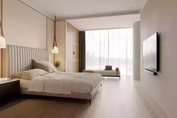 Bedroom interior scenes