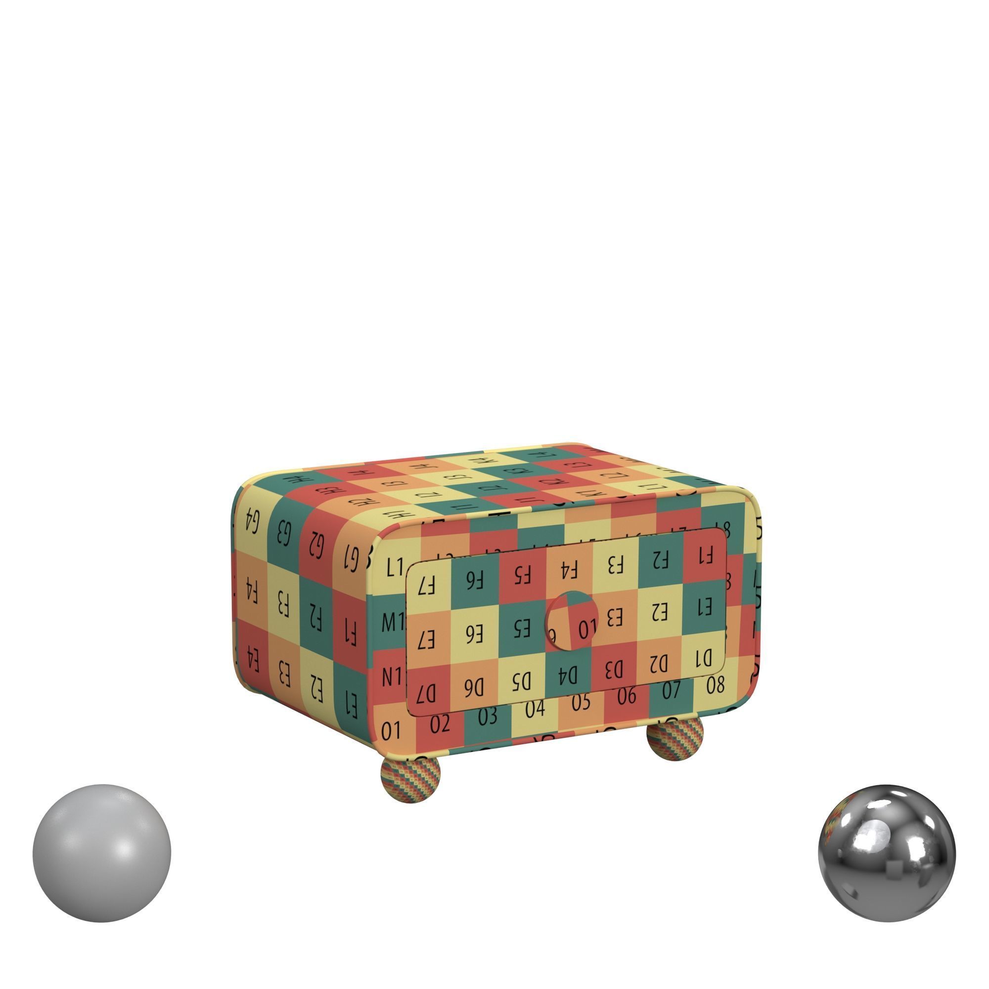 Alais Side Table 3D model_2