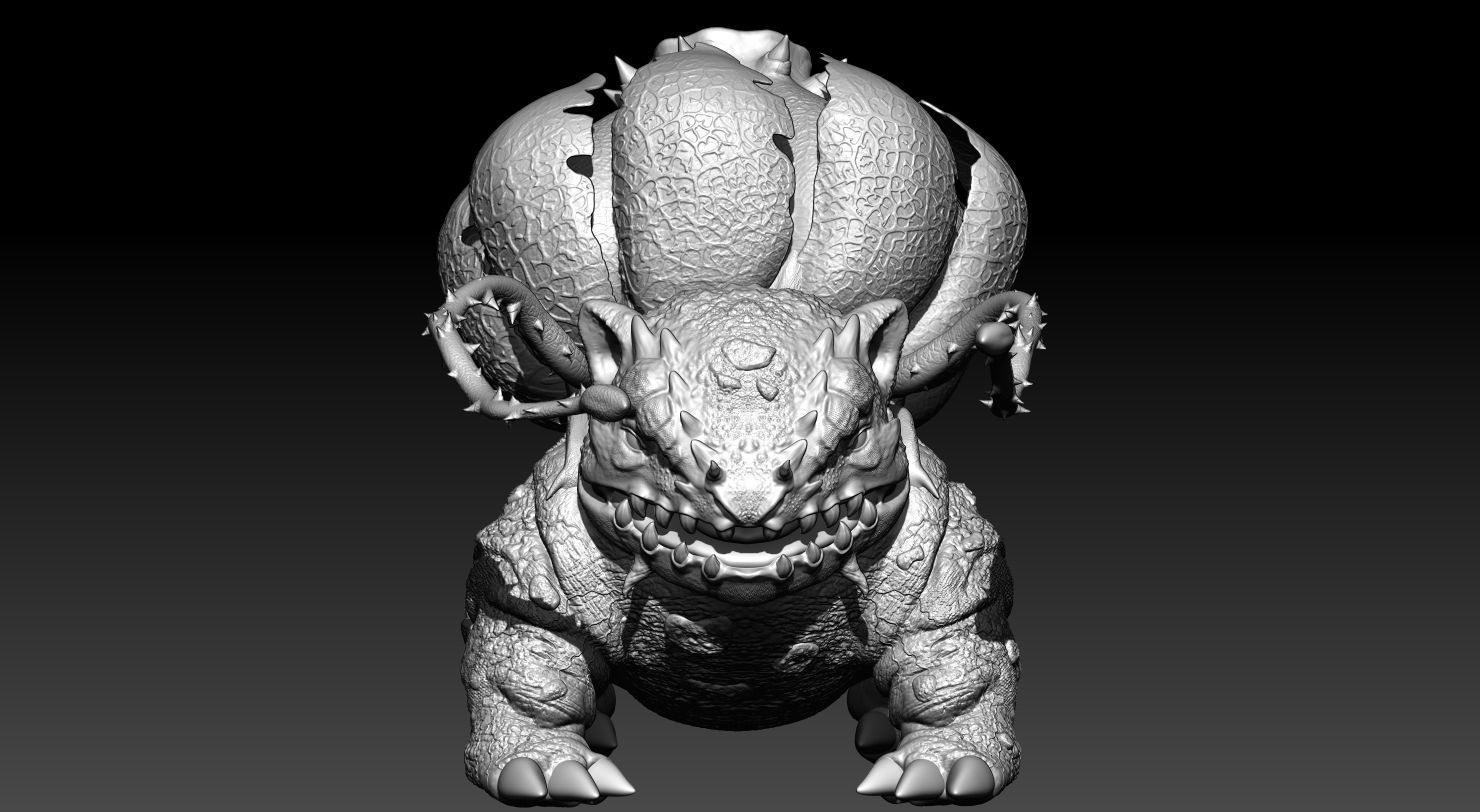 001 bulbasaur  3D print model_3