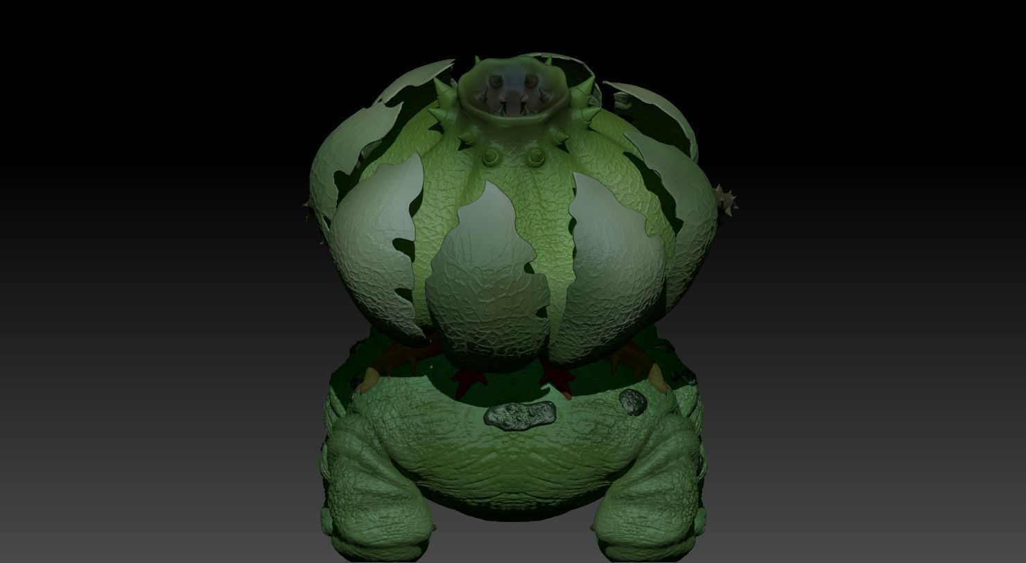 001 bulbasaur  3D print model_4