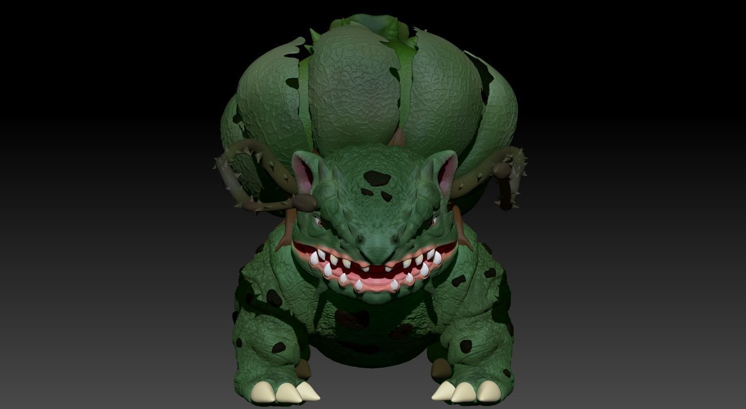001 bulbasaur  3D print model_2