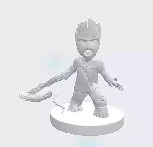 Baby Groot angry 3D model