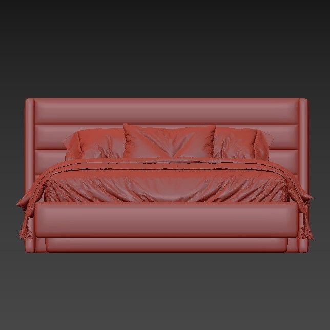 Bed Dakota 180 3D model_3