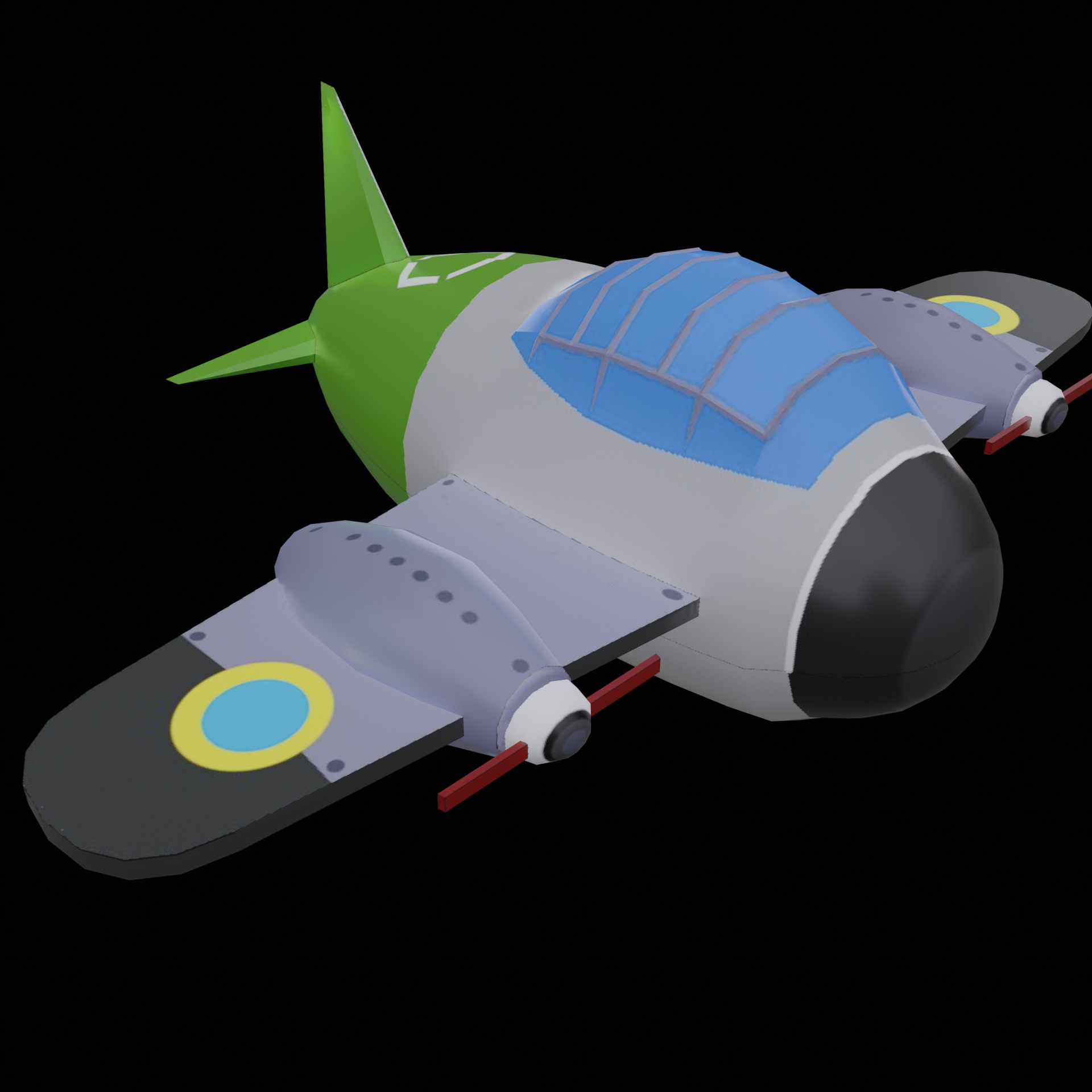 GAME READY Cartoon LowPoly Military Vehicles and Towers Animated Low-poly 3D model_7